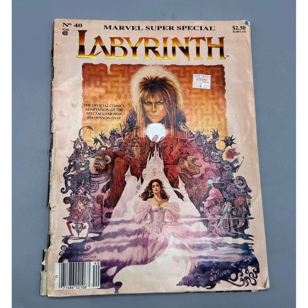 Marvel Super Special 40 Labyrinth Movie Adaptation Comic 1986 David Bowie